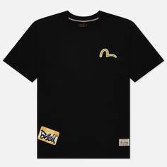 Мужская футболка Evisu Heritage Graffiti Daruma Printed чёрный, Размер L