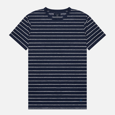 Мужская футболка Hackett Linen Stripe синий, Размер L