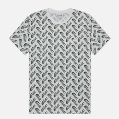 Мужская футболка Lacoste All Over Print Logo белый, Размер L