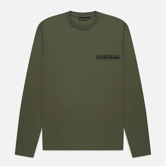 Мужской лонгслив Napapijri Telemark оливковый, Размер M