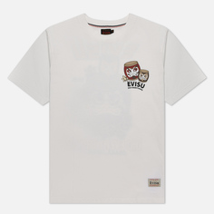 Мужская футболка Evisu Heritage Wadaiko Daruma Bro Printed белый, Размер S