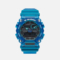 Наручные часы CASIO G-SHOCK GA-900SKL-2A Sound Wave синий, Размер ONE SIZE