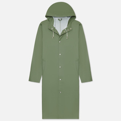 Мужская куртка дождевик Stutterheim Stockholm Long зелёный, Размер L