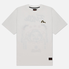 Мужская футболка Evisu Seagull Embroidered Printed Evisu & Godhead белый, Размер L