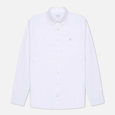 Мужская рубашка Hackett Garment Dyed Oxford Slim Fit белый, Размер S