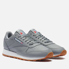 Мужские кроссовки Reebok Classic Leather серый, размер 42 EU