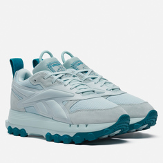 Женские кроссовки Reebok x Cardi B Classic Leather V2 голубой, размер 35.5 EU