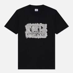 Мужская футболка C.P. Company 30/1 Jersey Graphic Large Logo Print чёрный, Размер S
