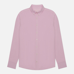 Мужская рубашка Hackett Garment Dyed Linen B Slim Fit розовый, Размер XXL