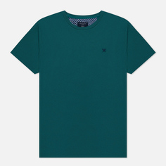Мужская футболка Hackett Swim Trim Logo зелёный, Размер XXL