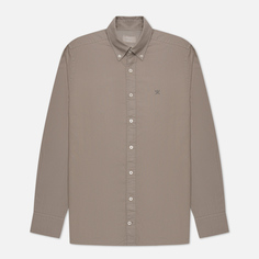 Мужская рубашка Hackett Garment Dyed Oxford Slim Fit оливковый, Размер L