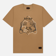 Мужская футболка Evisu Heritage Godhead Printed бежевый, Размер L
