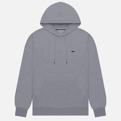 Мужской лонгслив Lacoste Cotton Jersey Hoodie серый, Размер S