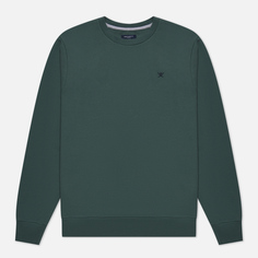 Мужская толстовка Hackett Embroidery London Logo Crew Neck зелёный, Размер S