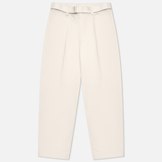 Мужские брюки SOPHNET. Stretch Chino Belted Tuck Hem Code Tapered серый, Размер XL