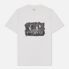 Мужская футболка C.P. Company 30/1 Jersey Graphic Large Logo Print белый, Размер S