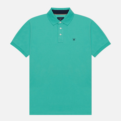 Мужское поло Hackett Swim Print Trim зелёный, Размер M