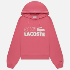 Женская толстовка Lacoste Texture Print Hoodie розовый, Размер S