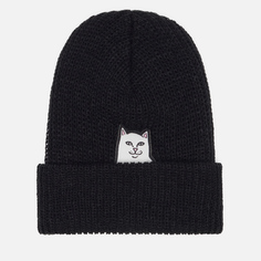 Шапка Ripndip Lord Nermal Rib Beanie чёрный, Размер ONE SIZE