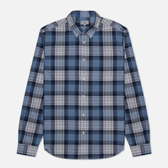 Мужская рубашка Woolrich Poplin Madras голубой, Размер L