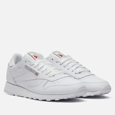 Мужские кроссовки Reebok Classic Leather белый, размер 42.5 EU