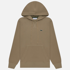 Женская толстовка Lacoste Loose Fit Cotton Blend Hoodie бежевый, Размер S