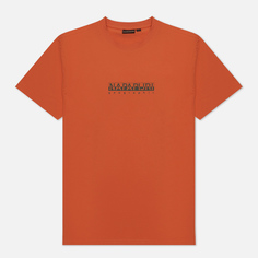 Мужская футболка Napapijri S-Box 3 оранжевый, Размер M