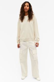 Свитшот женский Monki 0636127137 белый 2XS (доставка из-за рубежа)