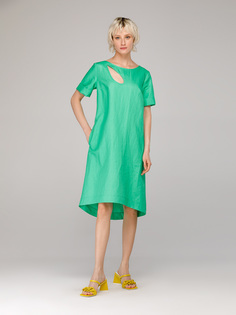 Платье женское Helmidge 11426 зеленое 50