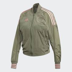 Бомбер женский Adidas FI6720 зеленый S