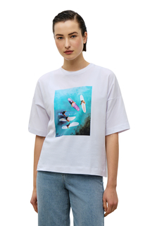 Футболка женская Baon B2323090 белая XS