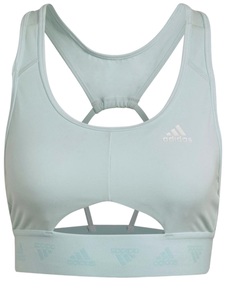 Топ женский Adidas HF4812 зеленый 2XS
