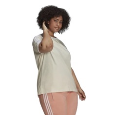 Футболка женская Adidas H22869 бежевая 2XL