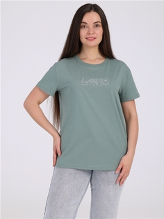 Футболка женская Апрель 1ЖДФК4257001 зеленая 120/164