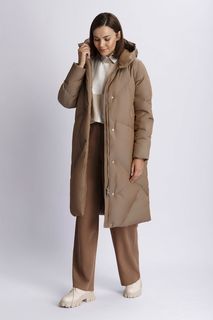 Пуховик женский Baon B001532 коричневый XL