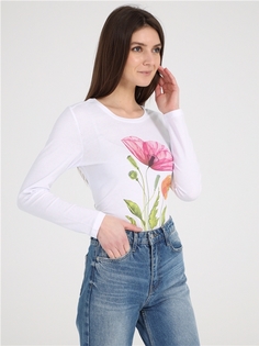 Лонгслив женский Апрель 1ЖДЛД4214001 белый 84/164