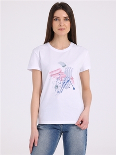 Футболка женская Апрель 1ЖДФК4164001 белая 100/164