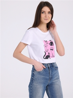 Футболка женская Апрель 1ЖДФК4253001 белая 84/164