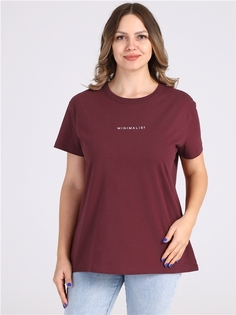 Футболка женская Апрель 1ЖДФК4261001 бордовая 120/164