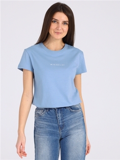 Футболка женская Апрель 1ЖДФК4252001 голубая 84/164