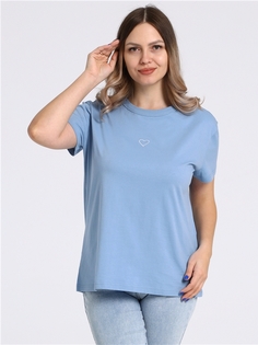 Футболка женская Апрель 1ЖДФК3793001 голубая 108/164