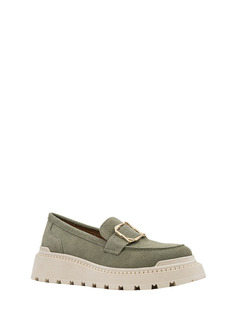 Лоферы женские Milana 2316482 зеленые 36 RU