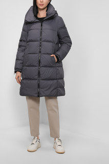Пуховик-пальто женский GEOX W2626PT2946 серый 44 IT