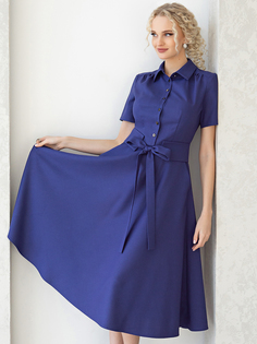 Платье женское Olivegrey Pl000742L(avrora) синее 48 RU