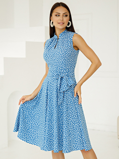 Платье женское Grey Cat GPl00225L(diega) голубое 46 RU
