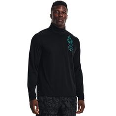 Лонгслив мужской Under Armour UA Destroy All Miles 1/2 Zip бежевый LG