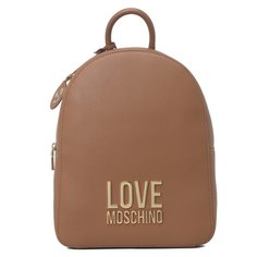 Рюкзак женский Love Moschino JC4109PP коричнево-бежевый, 33х25х14 см