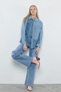 Рубашка женская Incity 1.1.1.22.01.04.02119 синяя XL