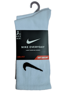 Комплект носков унисекс Nike Nike A-1-1_3 белых 41-47