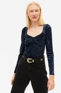 Блуза женская Monki 1102525003 синяя XL (доставка из-за рубежа)